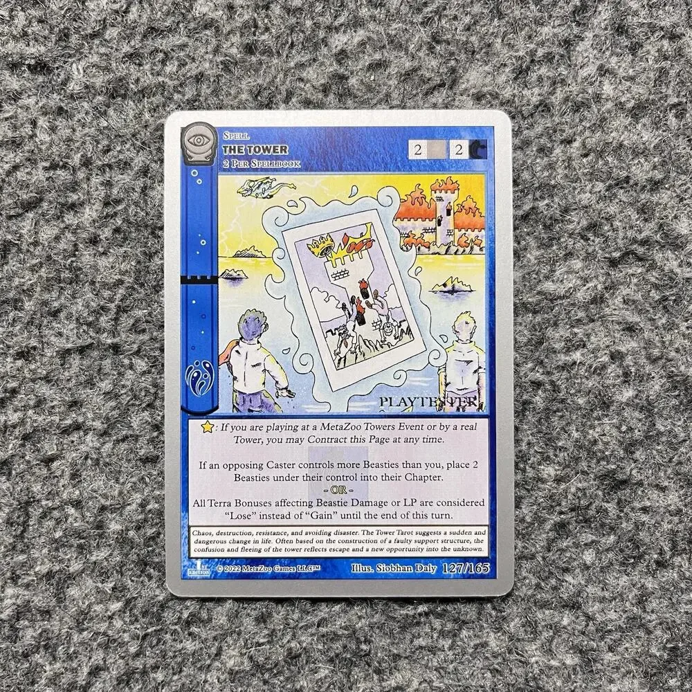 Metazoo Playtester The Tower Seance 1st Edition Silver Border Non Holo